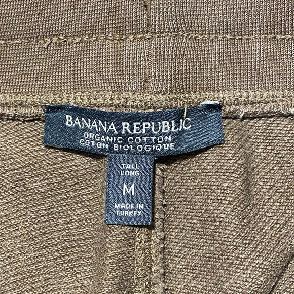 BANANA REPUBLIC MENS BROWN HOODIE/JOGGING PANTS 100% ORGANIC COTTON MEDIUM TALL - Picture 16 of 16